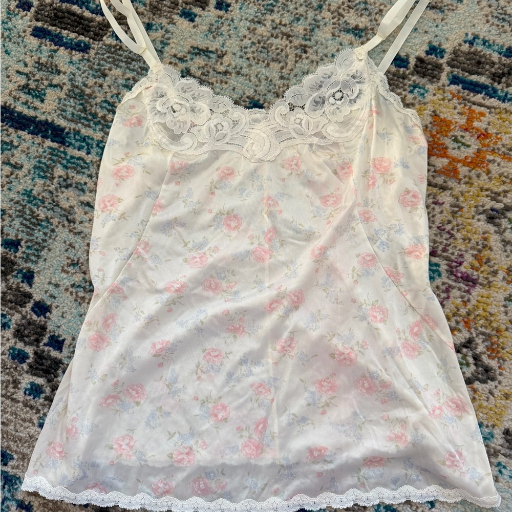 Vintage Vanity Fair floral tank top
